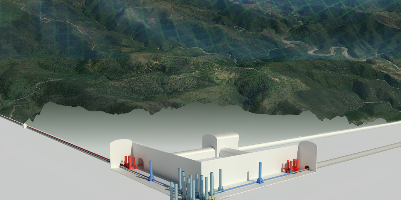Rendering dell'Einstein Telescope INFN