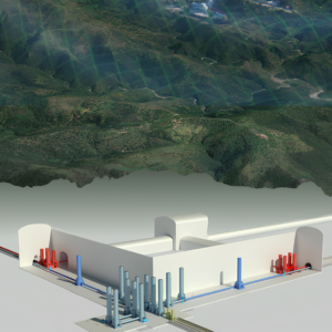 Rendering dell'Einstein Telescope INFN