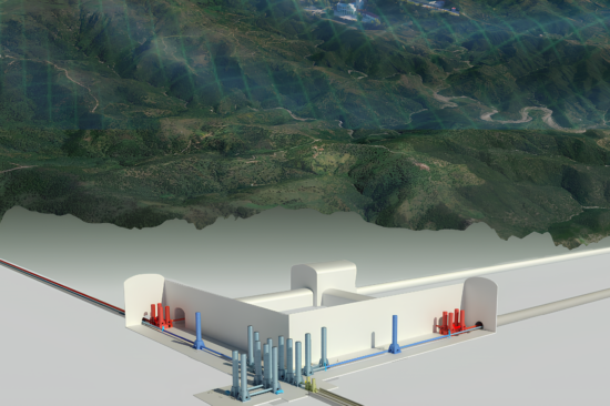 Rendering dell'Einstein Telescope INFN