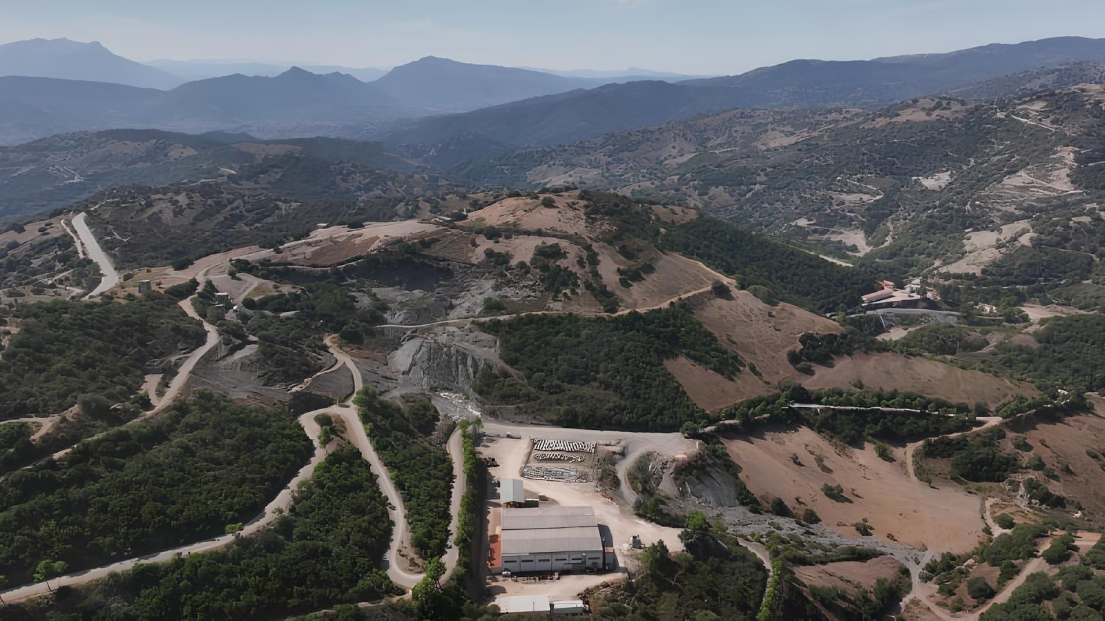 Area di Sos Enattos vista dall'alto, accordo sull'Einstein Telescope